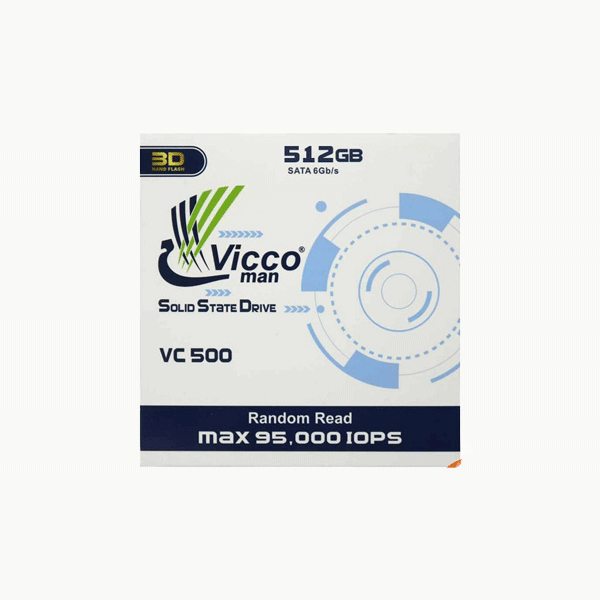 اس اس دی اینترنال ویکومن مدل VICCO MAN VC 500 ظرفیت 512 گیکابایت